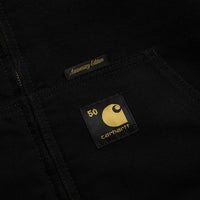 Carhartt Canvas OG Active Jacket in Black and USA Red thumbnail