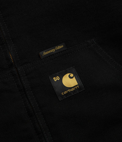 Carhartt Canvas OG Active Jacket in Black and USA Red