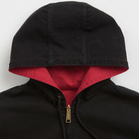 Carhartt Canvas OG Active Jacket in Black and USA Red thumbnail