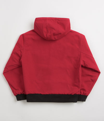 Carhartt Canvas OG Active Jacket in Black and USA Red