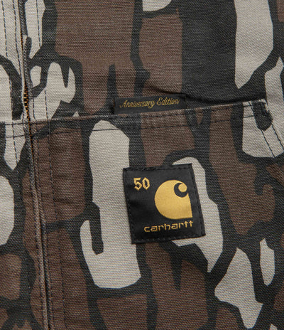 Carhartt Canvas OG Active Jacket in Hamilton Brown and Camo Trebark