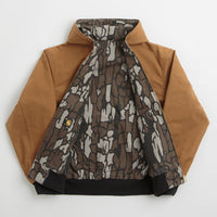 Carhartt Canvas OG Active Jacket in Hamilton Brown and Camo Trebark thumbnail