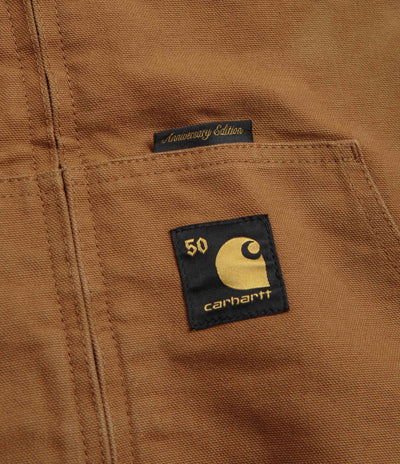 Carhartt Canvas OG Active Jacket in Hamilton Brown and Camo Trebark