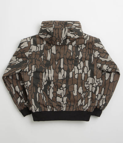 Carhartt Canvas OG Active Jacket in Hamilton Brown and Camo Trebark