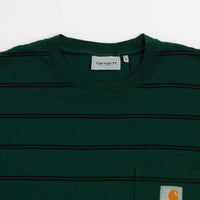 Carhartt Cardona Pocket Long Sleeve T-Shirt - Cardona Stripe / Natural / Dark Scarab thumbnail