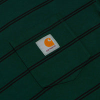 Carhartt Cardona Pocket Long Sleeve T-Shirt - Cardona Stripe / Natural / Dark Scarab thumbnail