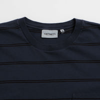 Carhartt Cardona Pocket T-Shirt - Cardona Stripe / Natural / Dark Navy thumbnail