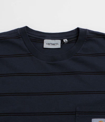 Carhartt Cardona Pocket T-Shirt - Cardona Stripe / Natural / Dark Navy