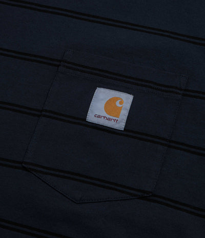 Carhartt Cardona Pocket T-Shirt - Cardona Stripe / Natural / Dark Navy