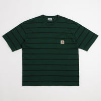 Carhartt Cardona Pocket T-Shirt - Cardona Stripe / Natural / Dark Scarab thumbnail