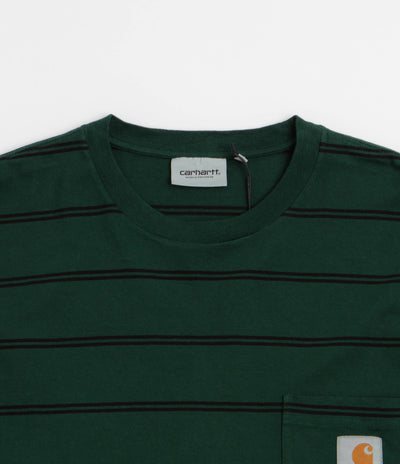 Carhartt Cardona Pocket T-Shirt - Cardona Stripe / Natural / Dark Scarab