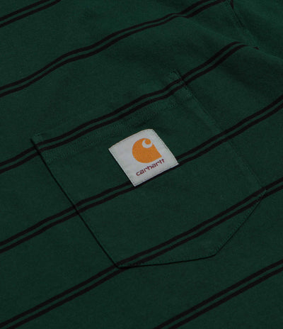 Carhartt Cardona Pocket T-Shirt - Cardona Stripe / Natural / Dark Scarab
