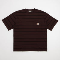 Carhartt Cardona Pocket T-Shirt - Cardona Stripe / Natural / Palisander thumbnail