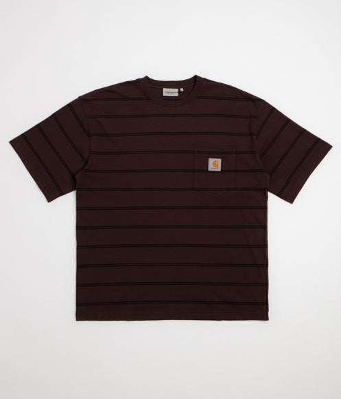 Carhartt Cardona Pocket T-Shirt - Cardona Stripe / Natural / Palisander