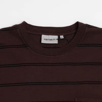 Carhartt Cardona Pocket T-Shirt - Cardona Stripe / Natural / Palisander thumbnail