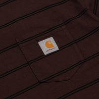 Carhartt Cardona Pocket T-Shirt - Cardona Stripe / Natural / Palisander thumbnail