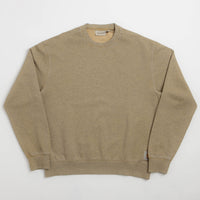 Carhartt Caspian Crewneck Sweatshirt in Dusty Hamilton Brown Heather thumbnail