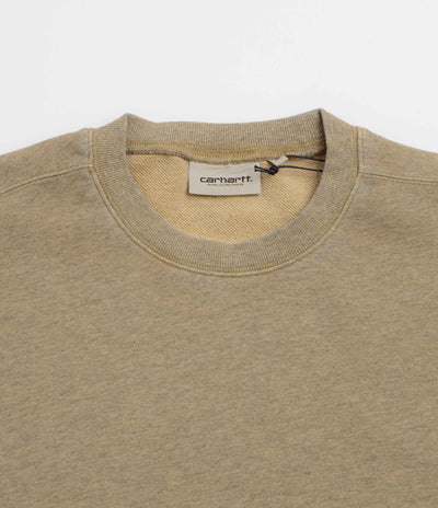 Carhartt Caspian Crewneck Sweatshirt in Dusty Hamilton Brown Heather
