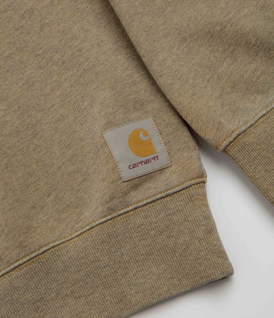Carhartt Caspian Crewneck Sweatshirt in Dusty Hamilton Brown Heather