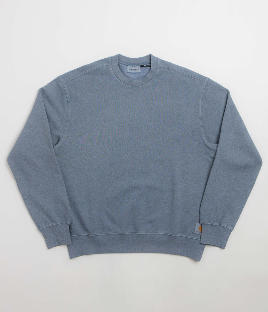 Carhartt Caspian Crewneck Sweatshirt in Shady Blue Heather