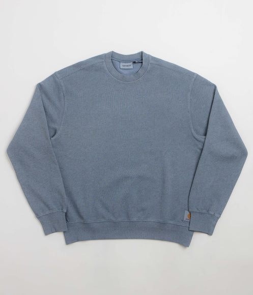 Carhartt Caspian Crewneck Sweatshirt - Shady Blue Heather