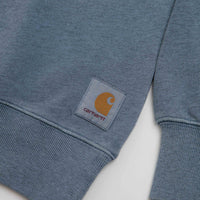 Carhartt Caspian Crewneck Sweatshirt in Shady Blue Heather thumbnail