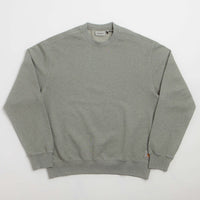Carhartt Caspian Crewneck Sweatshirt in Shady Green Heather thumbnail