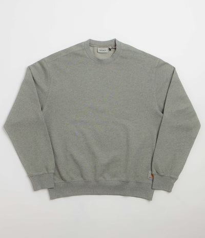 Carhartt Caspian Crewneck Sweatshirt in Shady Green Heather