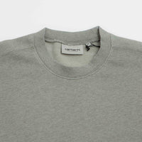 Carhartt Caspian Crewneck Sweatshirt in Shady Green Heather thumbnail