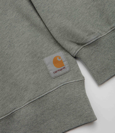 Carhartt Caspian Crewneck Sweatshirt in Shady Green Heather