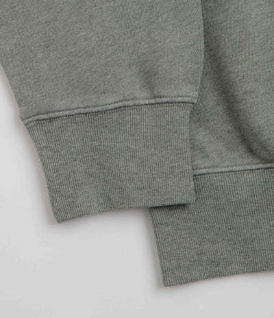 Carhartt Caspian Crewneck Sweatshirt in Shady Green Heather