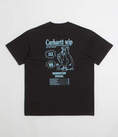Carhartt Catalogue T-Shirt - Black / Bluebird