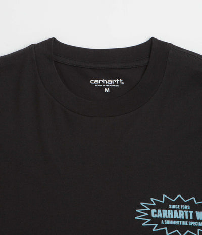 Carhartt Catalogue T-Shirt - Black / Bluebird
