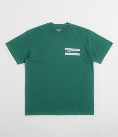 Carhartt Catalogue T-Shirt in Rainforest and White