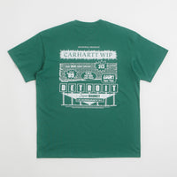 Carhartt Catalogue T-Shirt in Rainforest and White thumbnail