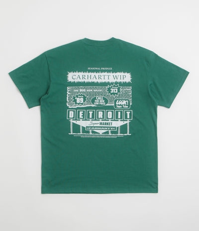 Carhartt Catalogue T-Shirt in Rainforest and White