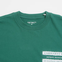 Carhartt Catalogue T-Shirt in Rainforest and White thumbnail