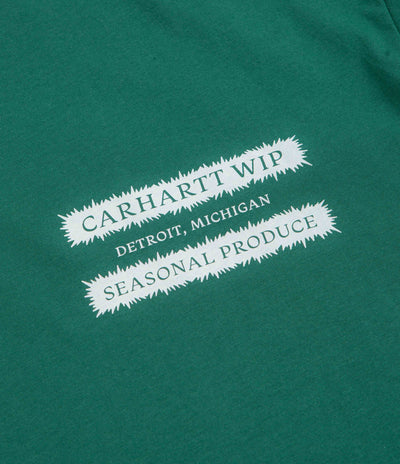 Carhartt Catalogue T-Shirt in Rainforest and White