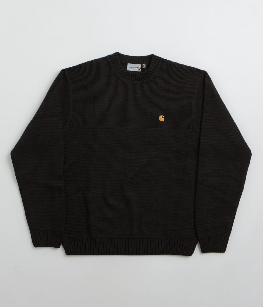 Carhartt Chane Crewneck Sweatshirt in Black and Gold