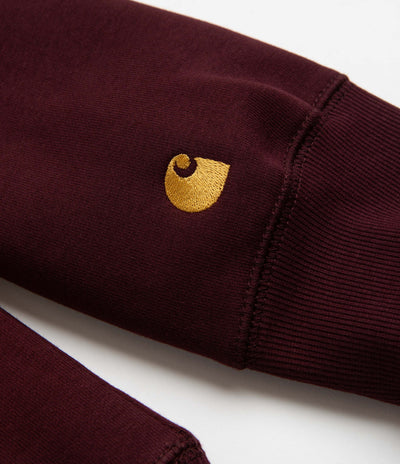 Carhartt Chase Hoodie - Amarone / Gold