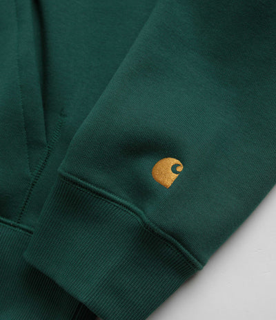 Carhartt Chase Hoodie in Chervil and Gold