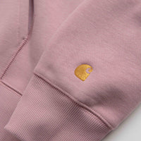 Carhartt Chase Hoodie in Glassy Pink and Gold thumbnail