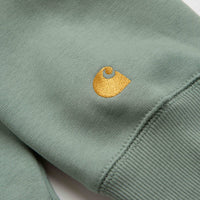 Carhartt Chase Hoodie - Glassy Teal / Gold thumbnail