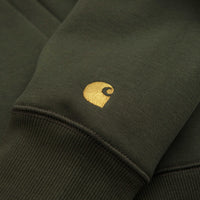 Carhartt Chase Hoodie in Olive and Gold thumbnail