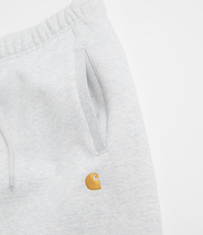 Carhartt Chase Sweatpants in Ash Heather and Gold