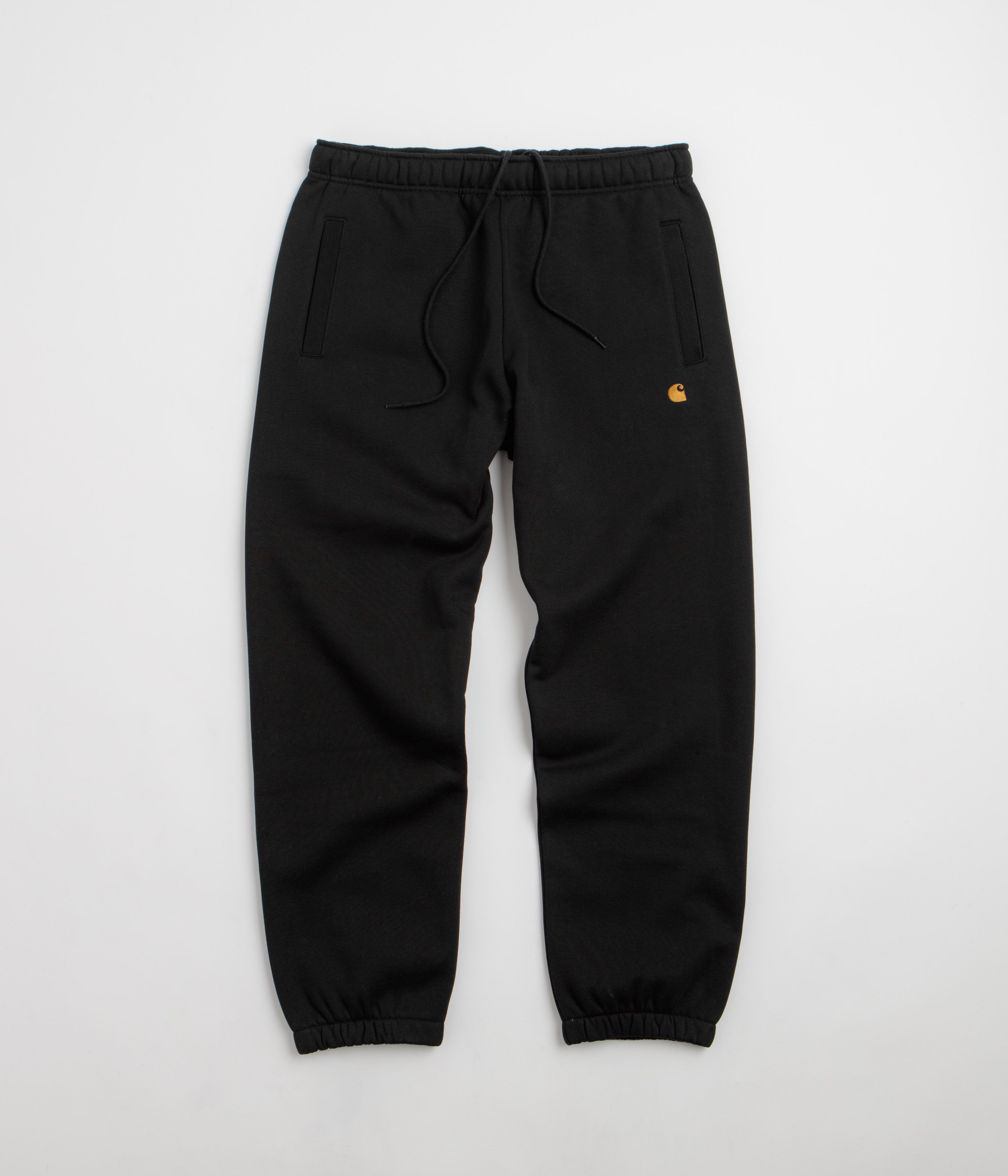 Carhartt Chase Sweatpants - Black / Black / Gold