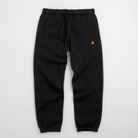 Carhartt Chase Sweatpants in Black and Black / Gold thumbnail