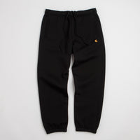 Carhartt Chase Sweatpants in Black and Black / Gold thumbnail