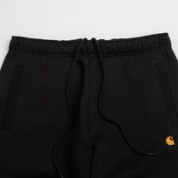 Carhartt Chase Sweatpants in Black and Black / Gold thumbnail