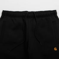 Carhartt Chase Sweatpants in Black and Black / Gold thumbnail